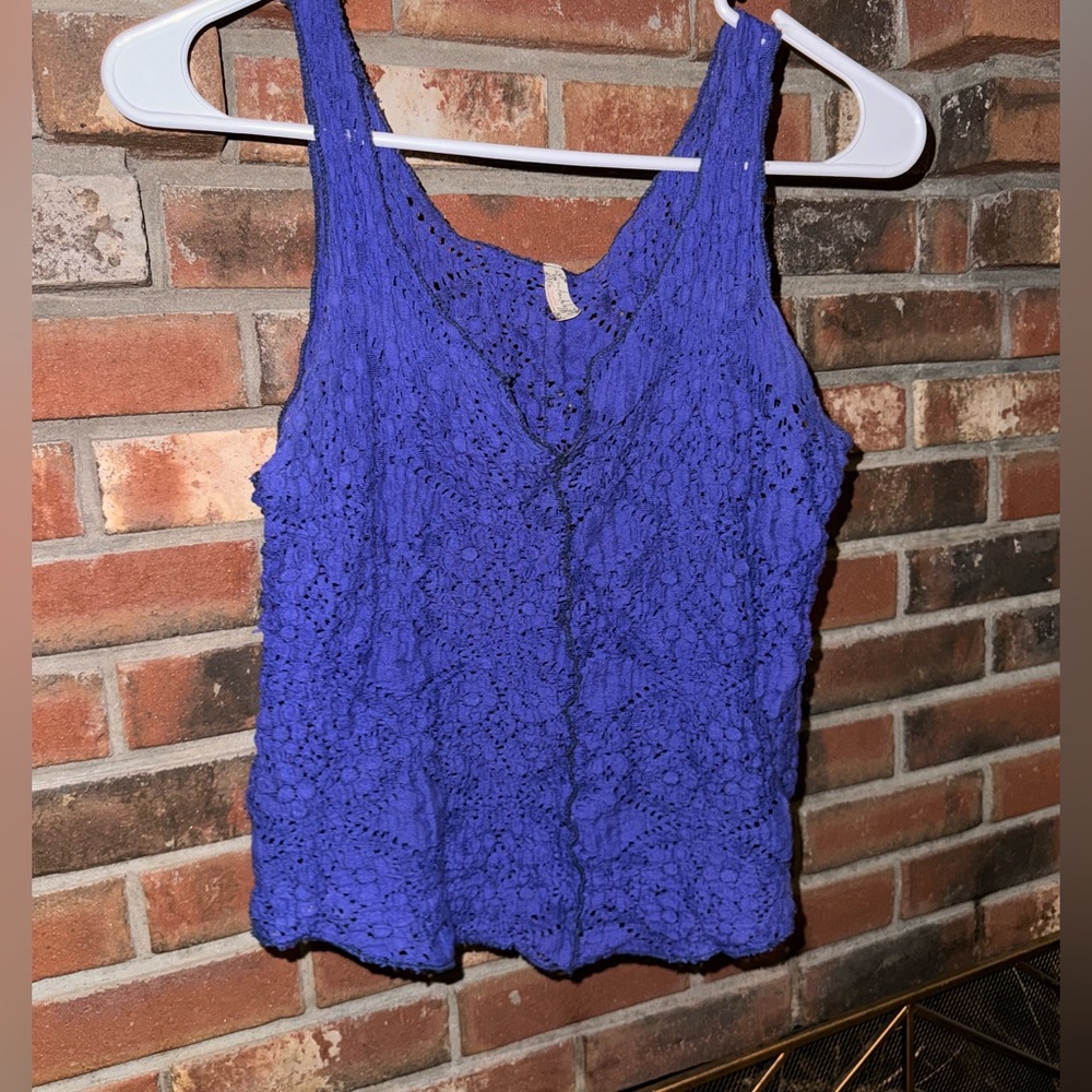 Free People Purple Lace Tank
